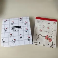 ★サンリオ　ハローキティ★ To Do リスト　ミニメモ帳　【２点セット】