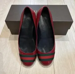 GUCCI エナメルフラットシューズ