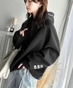 クラシカルエルフ　ランダム 刺繍 裏起毛 オーバーサイズ パーカー