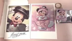 ディズニーストア ミッキー バースデー誕生日　アクリルキーチェーン ポストカード