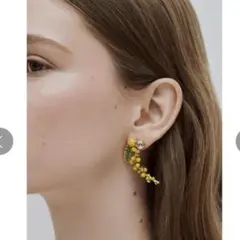 Les Néréides ミモザの小枝とシダのピアスのサムネイル