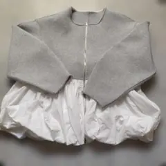 ペプラム ノーカラージャケット