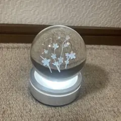クリスタルボール LED テーブルライト 桜モチーフ