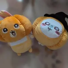 ちいかわ　ハロウィンぬいぐるみ2点うさぎ、モモンガカボチャBIGぬいぐるみ