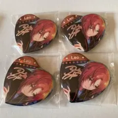あんスタ　宝石心晴ハート缶バッジ　レオ　③