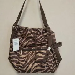 タグ付き❗レスポートサック 日本限定 ショルダーバッグ 2way ゼブラ柄 巾着