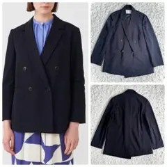 【ボールジィ】プレシャスモック ダブルブレストジャケット 　ネイビー　34のサムネイル