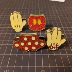 ミッキー ミニー 手型クリップ 4個セット