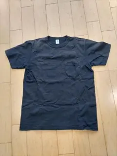 ベルバシーン　90’s　無地ポケット　M　黒　シングルステッチ　フェード