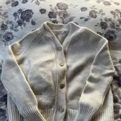 IENA アイボリー ニットカーディガン 長袖