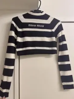 miu miu クロップド 長袖セーター 38のサムネイル