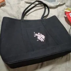 U.S. POLO ASSN. ポロ トートバッグ ブラックのサムネイル