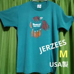JERZEES Tシャツ WOODLEAF グリーン00s 90s〜古着USA製