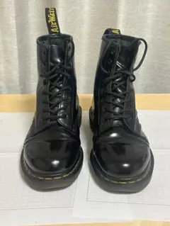 は*る様 Dr. Martens 8ホール ブラック ブーツ 24cm 24.5 - メルカリ