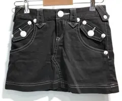 BURBERRY BLUE LABEL ミニスカート ブラックデニム 24