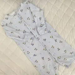 ポロベア チェック ロンパース