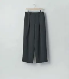 EASY WIDE TROUSERS BLACK S シュタイン ウール