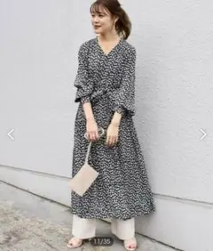 美品　SHIPS シップス　カッセンキーネック　ワンピース