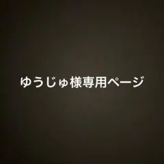 ゆうじゅ様専用ページ