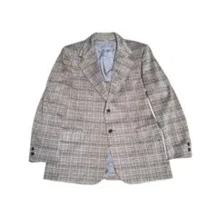 Sears チェック織り柄　テーラードジャケット　ビンテージ　80〜90年代
