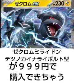 値下げ不可 ゼクロムexデッキ ミライドン テツノカイナ メガライボルト型