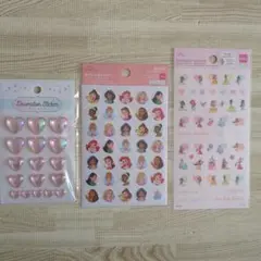 シール　ハート　プリンセス