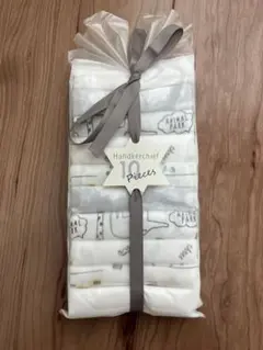 【新品未開封】ガーゼハンカチ 10枚入り　ダブルガーゼ