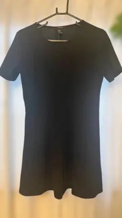 FOREVER 21 半袖ミニワンピース ブラック Lサイズ