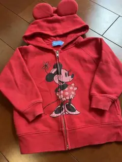 ディズニー公式　ミニーちゃんパーカー　アウター　110cm