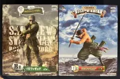 ONEPIECE 一番くじ　ロロノア・ゾロ　フィギュア　2点