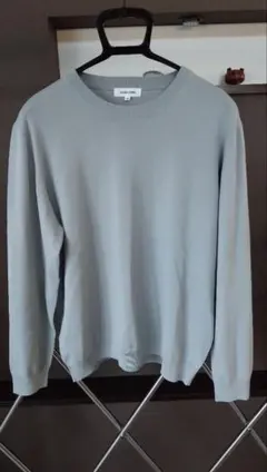 ス*レ様 GLOBAL WORK 淡いグレー 薄手ニットセーター M