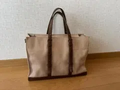 TAKEO KIKUCHI トートバッグ ベージュ キャンバスのサムネイル