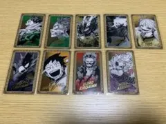 僕のヒーローアカデミア ヒロアカ 原画展 箔押しクリアカード 緑谷出久 他