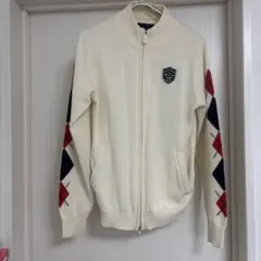 CALLAWAY キャロウェイ　長袖ニットジャケット 袖アーガイル　Ｌ