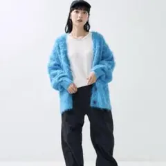 シャギーニット カーディガン