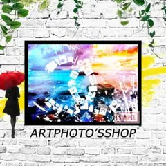 【a4フレーム付き】 オマージュアートポスターa4 No3119