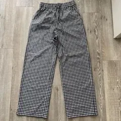 ギンガムチェック カジュアルパンツ