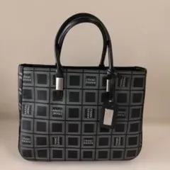 FRANC D'ADDEO チェック柄ハンドバッグ
