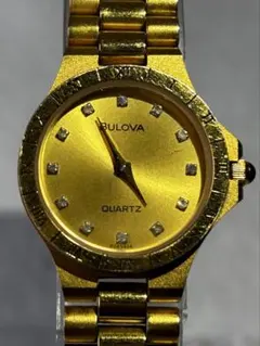 中古レディースウォッチ　BULOVA クォーツ ゴールドカラーのサムネイル