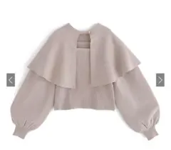 GRL ケープ付きニットトップス