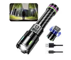 最新型 強力LED懐中電灯 超高輝度 防水 小型 軽量 Type-C充電式