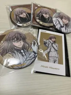 桃源暗鬼 桃寺神門 人狼 ベースヤード グリッター 缶バッジ ステッカー セット