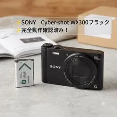 ✨SONY Cyber-shot WX300 ブラック✨️完全動作確認済み！のサムネイル