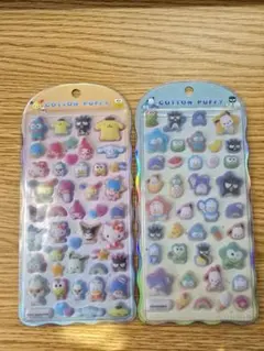 コットンパフィーシール サンリオキャラクターズ はぴだんぶい