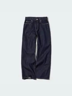 ユニクロ バギージーンズ ネイビー 30 丈標準76cm 2023年春モデル