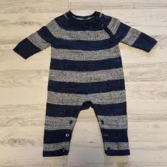 3-6month：babyGAPニットロンパース ボーダー柄