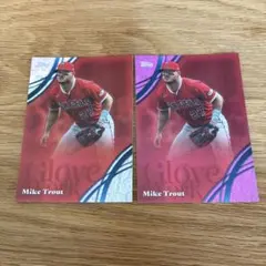 Topps Mike Trout Glove Work 2枚セット