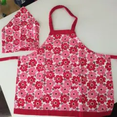 CCSTYLE 花柄エプロンと三角巾セット
