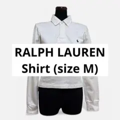 Ralph Lauren ホワイト 長袖ポロシャツ　クロップド