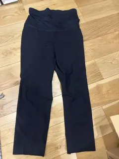 ユニクロ　スマートアンクルパンツ　マタニティパンツ ネイビー　ウエストゴム